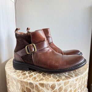 Lucky Brand Mens Hopper Leather Suede Ankle Boots size 8